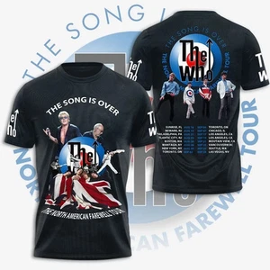 The Who 3D Tshirt Neu The Song Is Over Hot Tour 2025 T Shirt Fan Geschenk - Bild 1 von 4