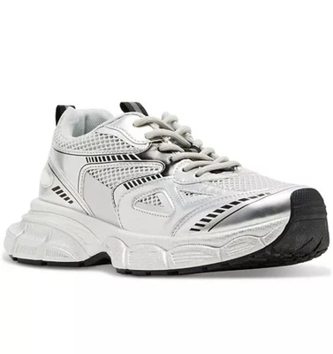 Zapatillas Madden Girl Playy Gruesas Con Cordones Para Mujer Talla 9.5 Blancas Nuevas En Caja Foto 1 de 4