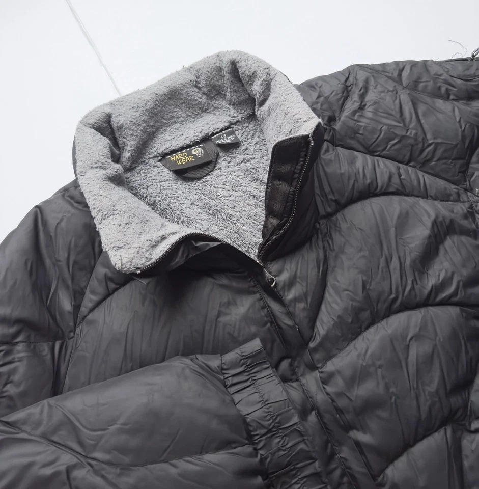 Jaqueta acolchoada Mountain Hardwear feminina ondulada L preta inverno ao ar livre - Imagem 1 de 4