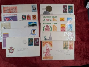 📮📬New Zealand First Day Covers & Souvenir Covers X 10 1958 to 1977 📬📮 - Picture 1 of 6
