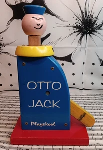 Playskool OTTO JACK Wooden Toy Vintage Works - Picture 1 of 9