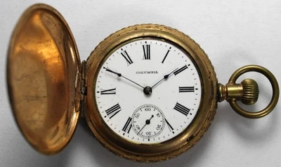 1904 New York Standard "Columbia 44" 6s 7j Hunter Pocket Watch - Parts/Repair - Image 1 of 4