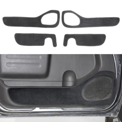 Black Door Anti-Dirt Mat Door Sill Protectors 4Pcs For Nissan Frontier	2009-2017 — 第 1/4 张图片