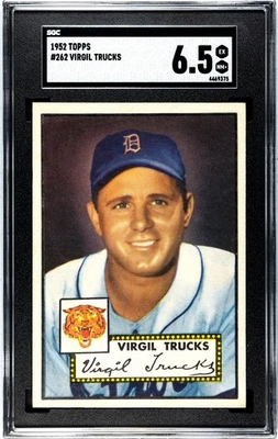 1952 Topps - Semi-High # #262 Virgil Trucks - SGC 6.5 - Image 1 of 2