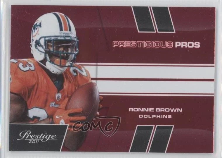 2011 Panini Prestige Prestigious Pros Red Ronnie Brown #42 - Image 1 of 2