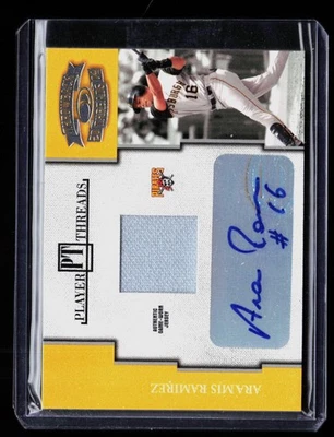 Donruss Throwback Threads #4 2004 Aramis Ramírez Player Threads firma #/25 Foto 1 de 2