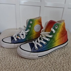 Converse All Stars Pride Chuck Taylor Herren 3 Damen 5 Rainbow Hi Top Limited Edition - Bild 1 von 13