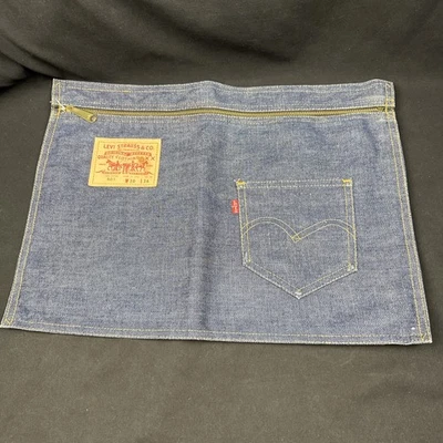 Levi Strauss & Co, Denim 501 Jeans Cremallera Portafolio Laptop Tablet Mac De Colección 17x12 pulgadas Foto 1 de 4