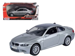 BMW M3 cupé gris metálico 1/24 diecast modelo de coche de Motormax - Imagen 1 de 3
