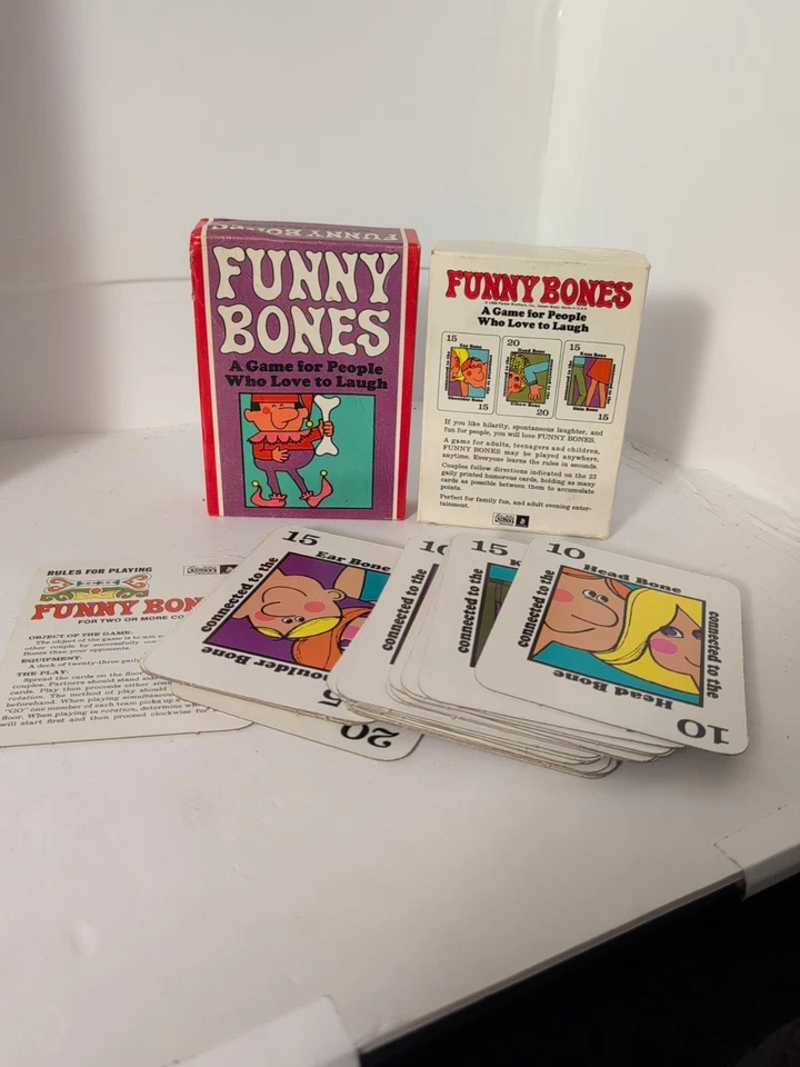 Vintage 1968 Funny Bones Card Game By Parker Brothers Complete - Image 1 of 1