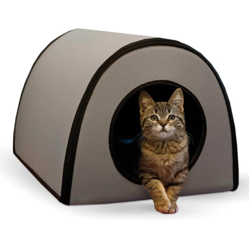 K&H Pet Products Thermo Mod Kitty Shelter Outdoor Heated Kitty House PCUX - Image 1 of 2