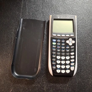 Texas Instruments TI-84 Plus Silver Edition Graphing Calculator Gray w/ Cover - Picture 1 of 4