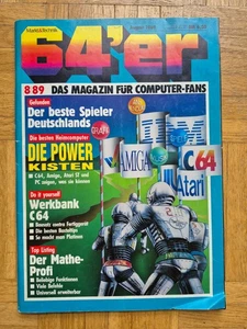 ✅ 64´er Commodore Magazin 8/89 ⭐ die besten Heimcomputer ⭐ Commodore C64 ⚡️ - Afbeelding 1 van 1