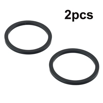 Bicycle Bottom Bracket Spacer Bicycle Bottom 2.5mm 2g 2pcs Aluminum Alloy Black - Image 1 of 4