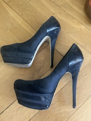 ALDO - Damen Pumps -  Schwarz - Stoff mit Blockabsatz - Gr. 40 - Bild 1 von 4