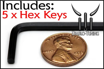 M3 / 3mm Hex Tool / Allen Key - Qty 5 - 6150 Alloy Steel - Metric Short Arm - Image 1 of 2