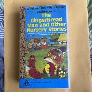 The Gingerbread Man and Other Nursery Stories VHS TAPE 1990 Golden Book Classic - Picture 1 of 4