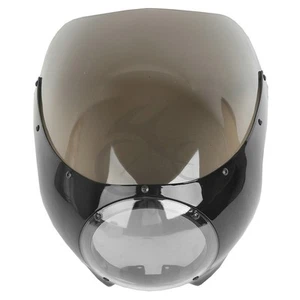 5 3/4" Headlight Fairing Windscreen Fit For Harley Dyna Sportster 883 Cafe Racer - Picture 1 of 5