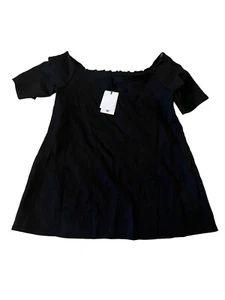 Blusa de maternidad The Nines by Hatch con hombros descubiertos negra para mujer mediana - Imagen 1 de 4