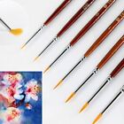 7Pcs/Set New Sable Hair Miniature Nail Brushes Drawing Oil Painting Pen Acrylic