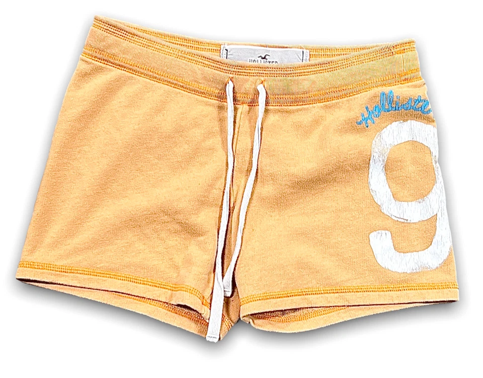 Шорты Hollister пот выше колена низ женщин Junior размер очень маленький XS оранжевый - Изображение 1 из 4