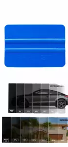 Película de tinte para ventana de rollo 2 capas -- 3 m azul squegee gratis mejor herramienta para instalación - Imagen 1 de 4