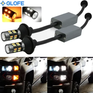 2X Switchback Canbus LED Turn Signal Light Bulbs For 14-20 Chevy Silverado 1500 - Picture 1 of 10