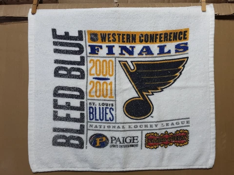 St Louis Blues rally towel 2001 Western Conference Finals bleed blue nhl playoff Cover