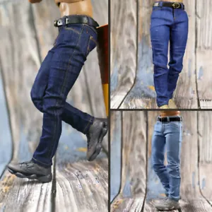 1/6 Scale Soldier Classic Jeans & Belt Model For 12'' Male Action Figure Body - Picture 1 of 11