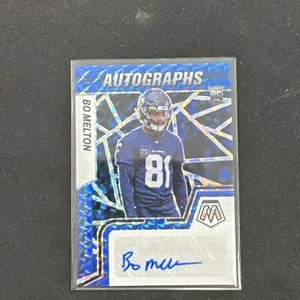 Bo Melton 2022 Panini Mosaic Autographs RC Auto Blue Prizm /99 Seattle Seahawks - Picture 1 of 2