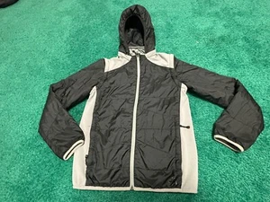 REI-Kids -Gray Long Sleeve Zip Hooded Fleece Jacket-Pockets-L 14-16 - Picture 1 of 5