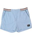 VINTAGE Womens Sport Shorts UK 20 2XL Blue Polyester BK06