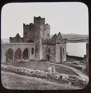 Glass Magic Lantern Slide ST GERMAIN CATHEDRAL PEEL C1890 VICTORIAN PHOTO IOM - Picture 1 of 2