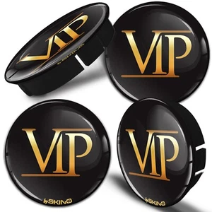4x Coprimozzo 60mm Copricerchi Copricerchi Coprimozzo Copricerchio VIP - Foto 1 di 4
