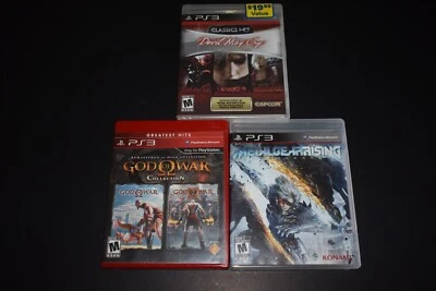 Sony PS3 Lot Devil May Cry God of War Metal Gear Rising Revengeance CIB - Image 1 of 4