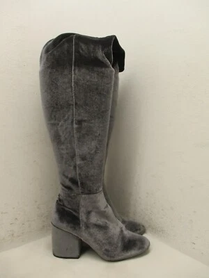 Aldo Soft Gray Above the Knee Chunky Heel Boots Womens Size 8 - Image 1 of 4