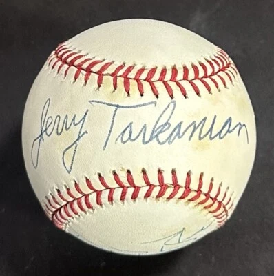 Jerry Tarkanian & Vida Blue Signed 1994 WS Baseball Auto UNLV Athletics PSA COA - Image 1 of 4