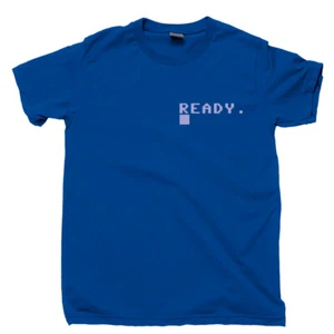 Camiseta C64 Commodore 128 PET Vic-20 CPU Retro 8 bits videojuego estampado de bolsillo - Imagen 1 de 9