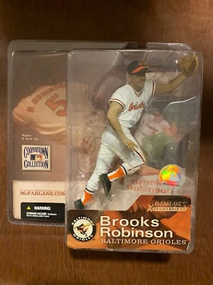 Brooks Robinson Signed McFarlane Action Figure HOF Inscribed - Image 1 of 3