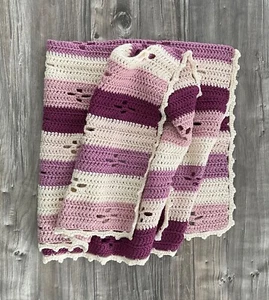 Copertina Neonata in Lana Merino e Cotone Uncinetto - Idea Regalo Nascita Bebè - Foto 1 di 3