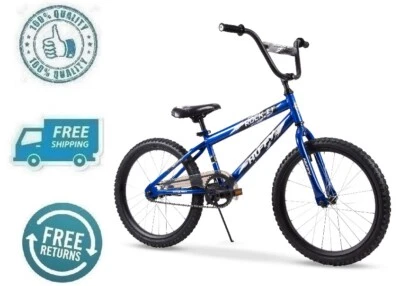 Nuevo Azul Negro Niño Bicicleta 20" Ruedas Duradero Marco de Acero Niños Bicicleta Asiento Acolchado Foto 1 de 4