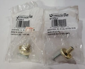 2 Pack Amerock BP76209-3 Polished Brass 1 1/8" Round Cabinet Knob Pull Allison - Picture 1 of 5