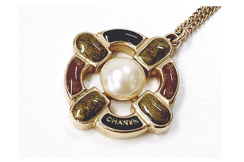 CHANEL Collana Perla Oro Gripoix 07A Accessori Moda Donna