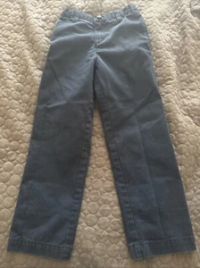 LANDS END Classic Navy School Uniform Chino Pants Boys Size 4 - Picture 1 of 5