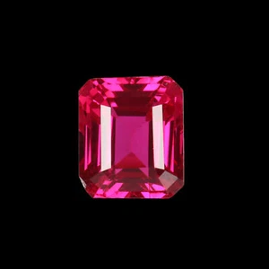 Amazing! Emerald Cut Red Ruby Gem 10.Carat Gemstone For Ring Making - Picture 1 of 6