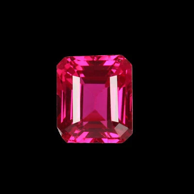 Amazing! Emerald Cut Red Ruby Gem 10.Carat Gemstone For Ring Making - Image 1 of 4