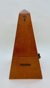Vintage Seth Thomas Metronome #7 5906 Wood & Metal Wind-up Music Timer - Picture 1 of 11