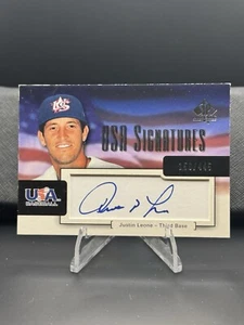 2004 SP Authentic - USA Signatures #USA-13 Justin Leone /445 (AU, RC) - Picture 1 of 2