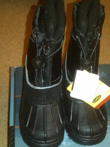 NUEVAS EN CAJA BOTAS TAMARACK PAC PARA NIÑOS PEQUEÑOS EXTERIORES NEGRAS TERMOLITA TALLA 7M - Imagen 1 de 4
