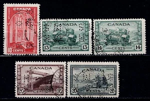 Canada Sc#O241-O271 usato OHMS Perfins gtc15 - Foto 1 di 2